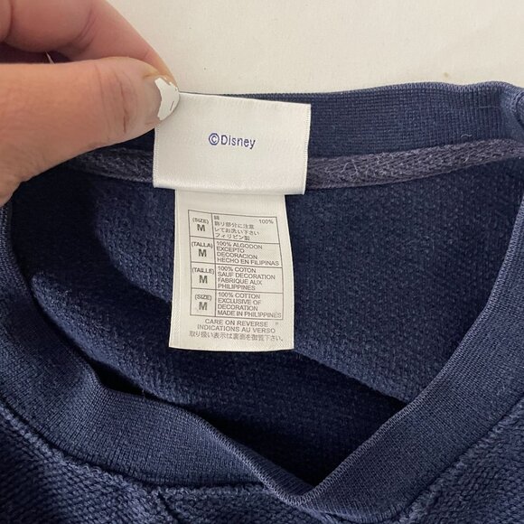 Disney Resort Unisex Mickey Mouse Crewneck Sweatshirt Blue Size M - Picture 4 of 9